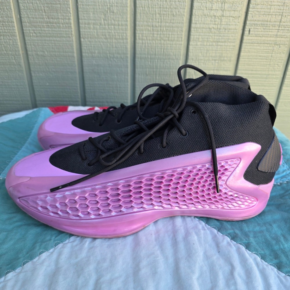 Adidas AE 1 Anthony Edwards Mens 13 Pink Black Best Of Adi Basketball Shoes